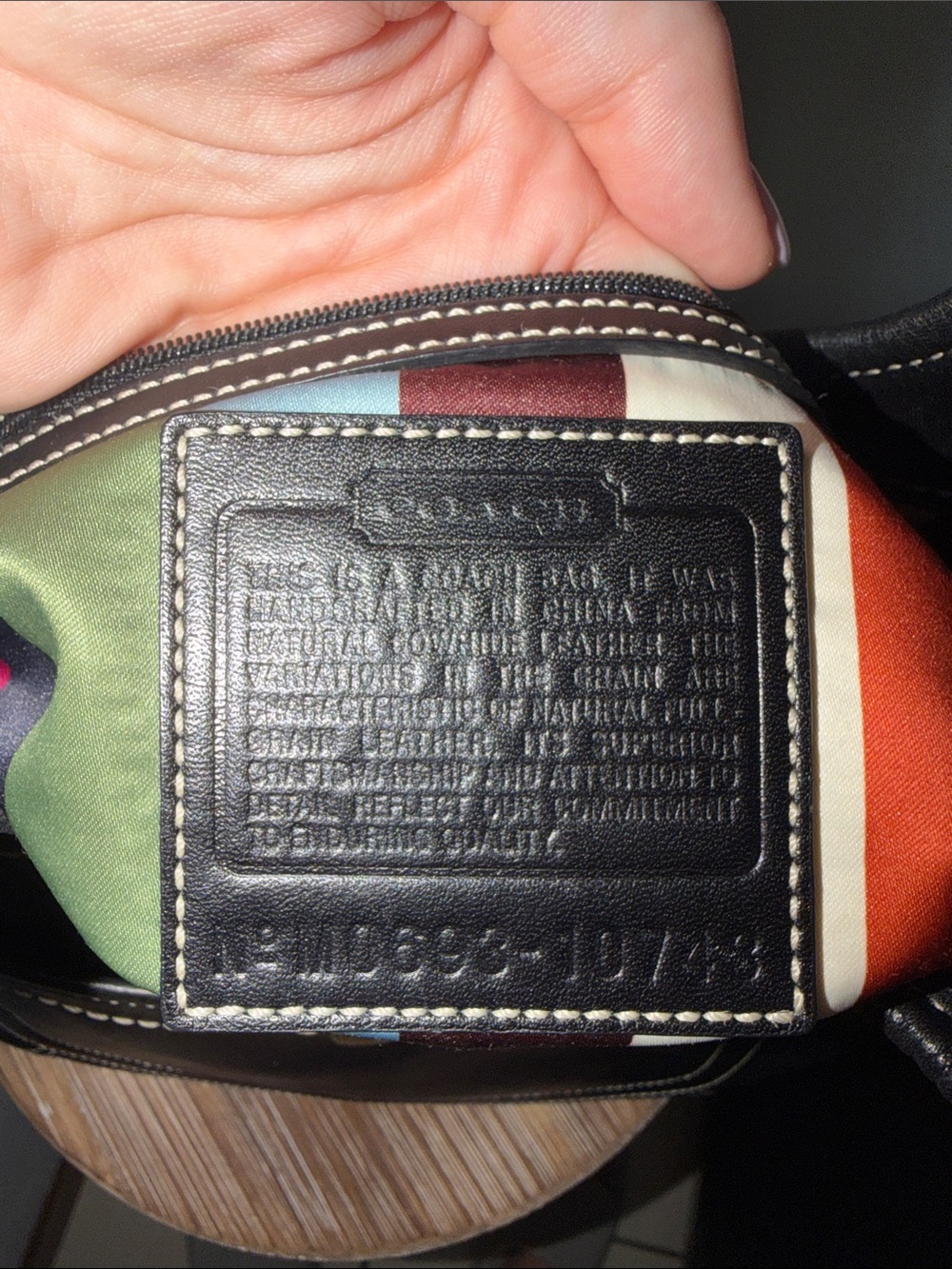 Coach Y2K ERGO LEGACY Black Leather Tote - Picture 6 of 15